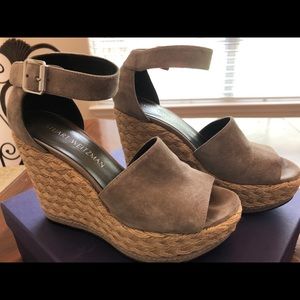 Stuart Weitzman Suede Wedges size 7